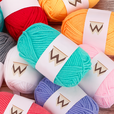 Fil crochet - kit de 25 rouleaux de fils en coton