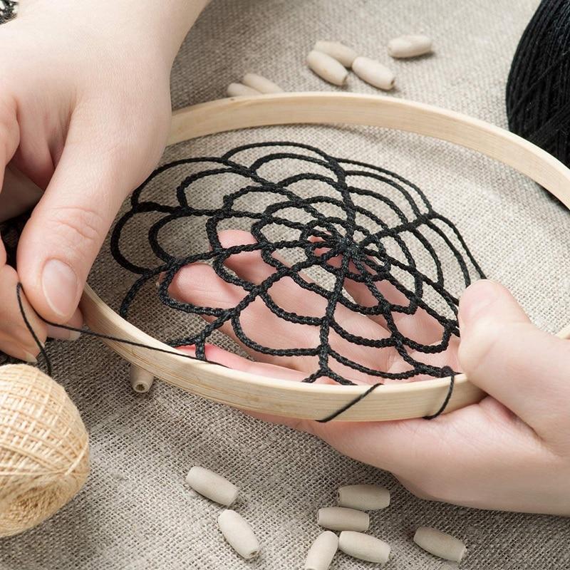 Anneau bois Macramé