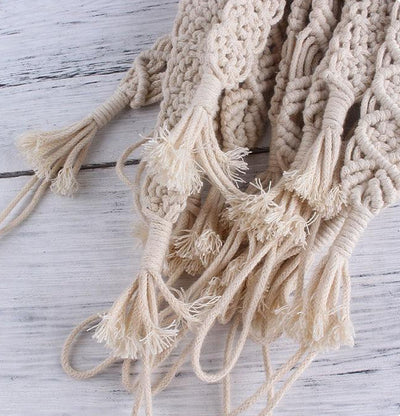 Attache Tétine Macramé Hortence Atelier Macramé détails sur l'attache à la sucette