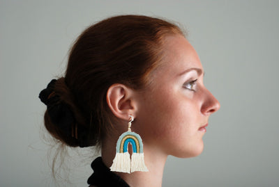 Boucle Oreille Macramé femme