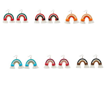 Boucle d'Oreille en Macramé