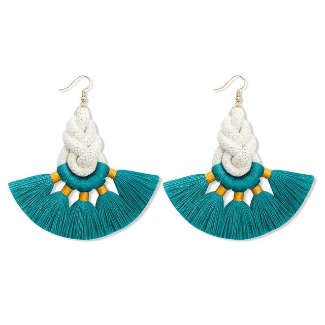 Boucle d'Oreille en Macrame