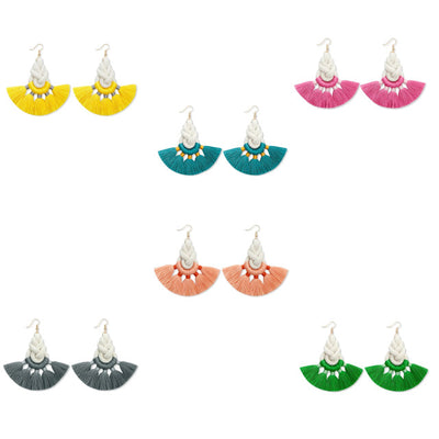 Boucle d'Oreille Micro Macramé