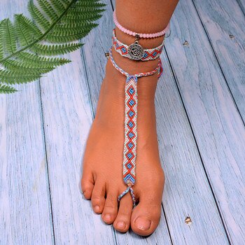 Bracelet Cheville Macramé