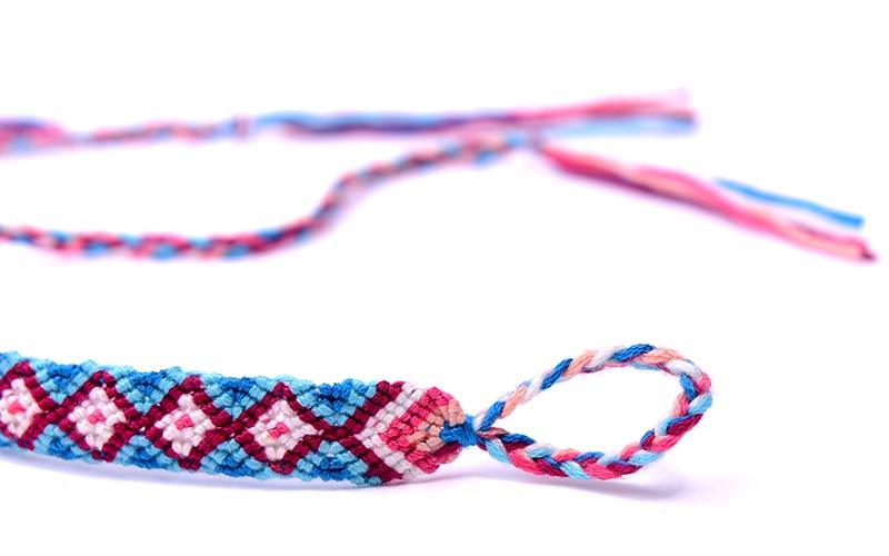 Bracelet Macramé tressage coton