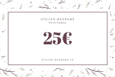 Carte Cadeau 25 euros