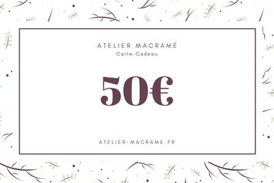 Carte Cadeau 50 euros