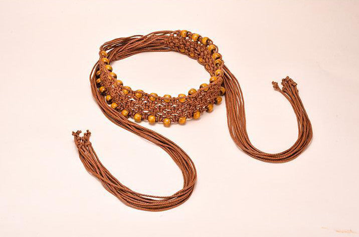 Ceinture Macramé Camel