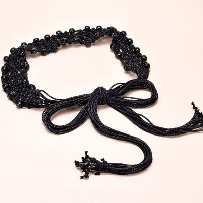 Ceinture en Macramé noire