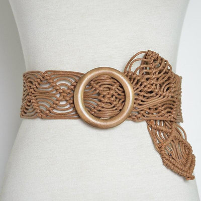 Ceinture Macramé Camel