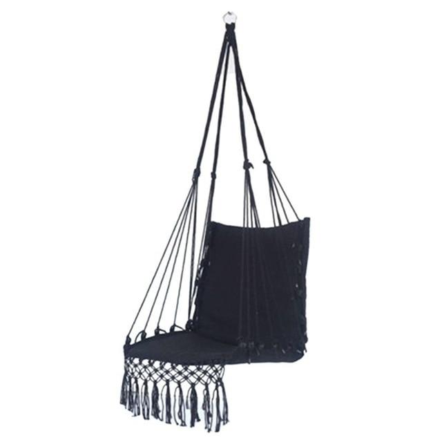 Chaise Macramé Noir