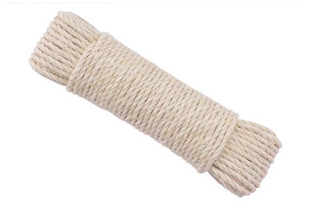 Corde de chanvre naturel Romane provenant de Atelier Macramé blanc