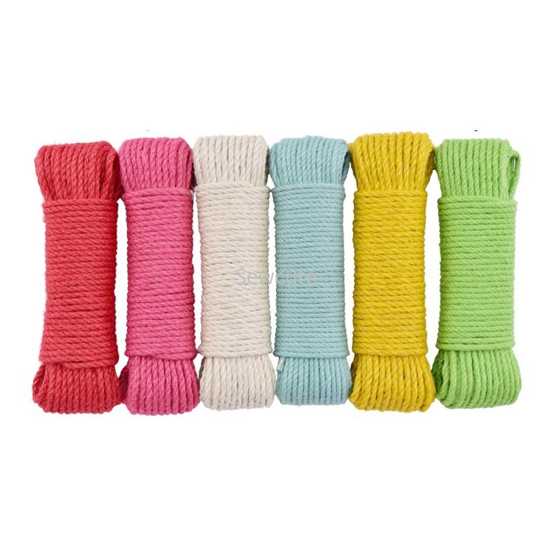 Corde de chanvre naturel Romane provenant de Atelier Macramé six couleurs