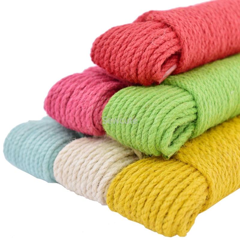 Corde de chanvre naturel Romane provenant de Atelier Macramé comparatif de couleurs