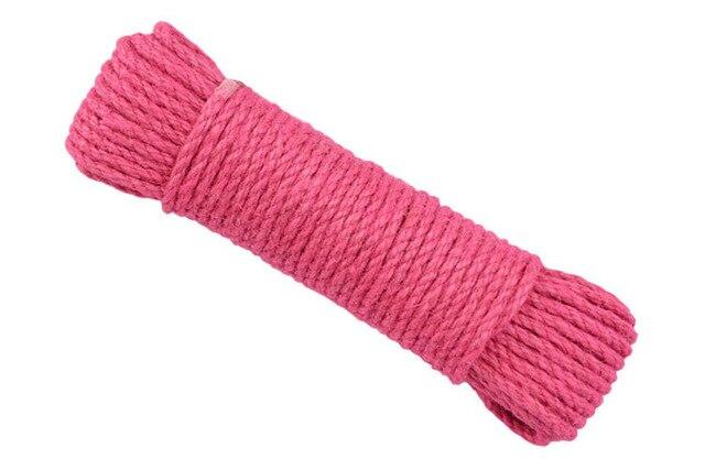 Corde de chanvre naturel Romane provenant de Atelier Macramé rose