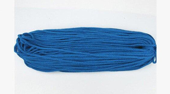 Corde en macramé Atelier Macramé en coton naturel rouleau de plusieurs mètres 5mm de diamètre bleu foncé