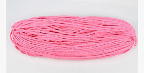 Corde en macramé Atelier Macramé en coton naturel rouleau de plusieurs mètres 5mm de diamètre rose fluo