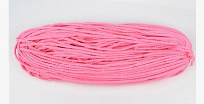 Corde en macramé Atelier Macramé en coton naturel rouleau de plusieurs mètres 5mm de diamètre rose fluo