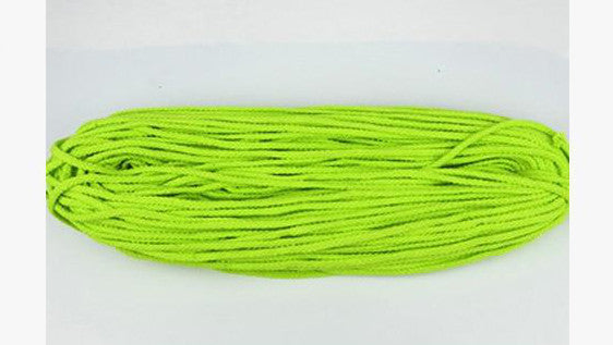 Corde en macramé Atelier Macramé en coton naturel rouleau de plusieurs mètres 5mm de diamètre vert fluo