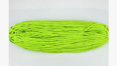Corde en macramé Atelier Macramé en coton naturel rouleau de plusieurs mètres 5mm de diamètre vert fluo