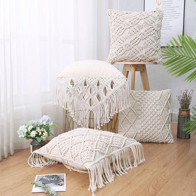 Coussin Macramé en coton
