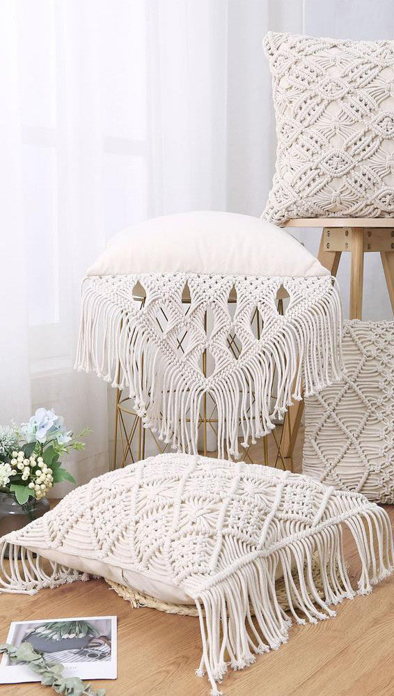 Coussins en Macramé