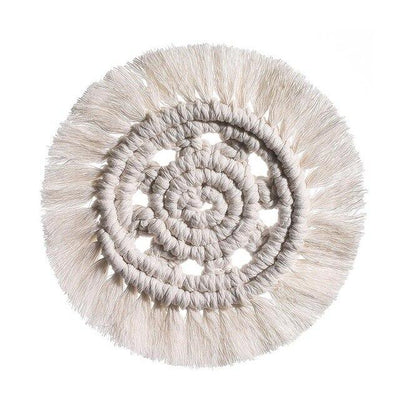 Macrame Dessous de Verre blanc