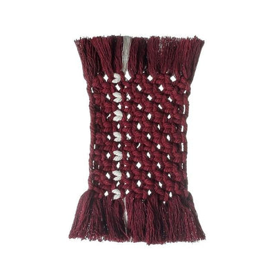 Macramé Dessous de Verre rouge