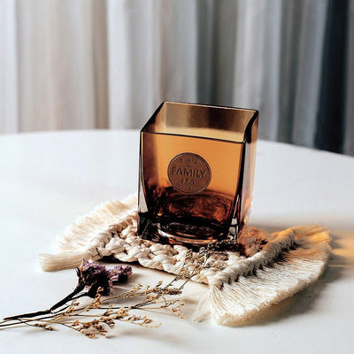 Dessous Verre Macramé Blanc