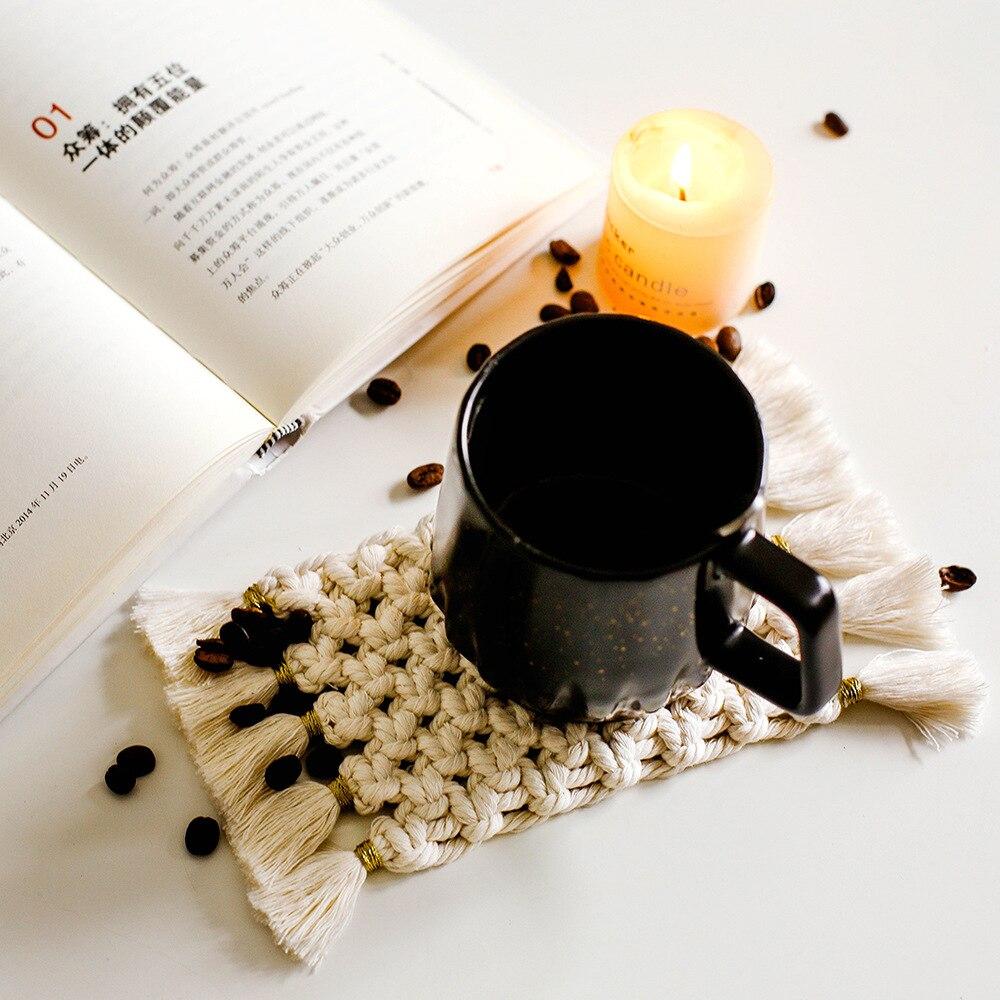 Dessous de Verre Macramé Ecru