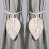 Embrasse Rideau en Tissue Olivine Atelier Macramé doubles attaches rideaux gris