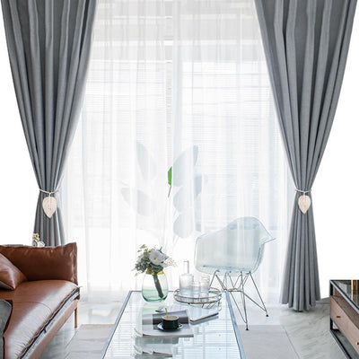 Embrasse Rideau en Tissue Olivine Atelier Macramé dans un salon