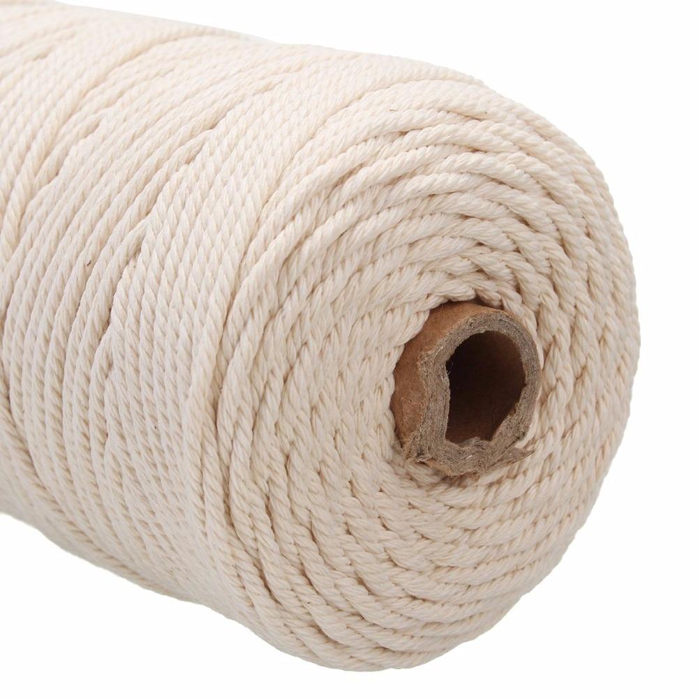 Grande Corde en Coton Naturel Ella diamètre 3mm provenant de la boutique Atelier Macramé en beige