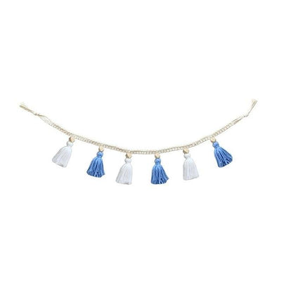 Guirlande Macramé Bleu