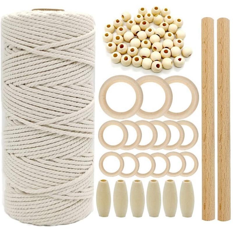 Kit Débutant Macramé Oxana Atelier Macramé Kit couleur blanc