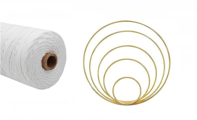 Kit Macramé Rond Cléo Atelier Macramé corde et anneau