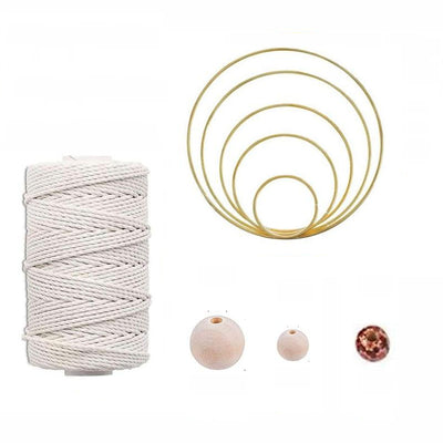 Kit Macramé Rond Cléo Atelier Macramé détails du kit