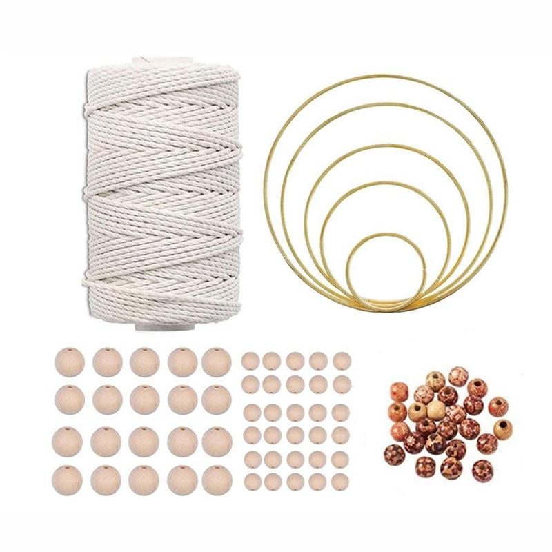 Kit Macramé Rond Cléo Atelier Macramé sur fond blanc