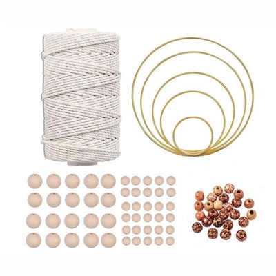 Kit Macramé Rond Cléo Atelier Macramé sur fond blanc