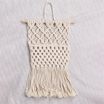 Macramé Mural Alice Atelier macramé fond blanc