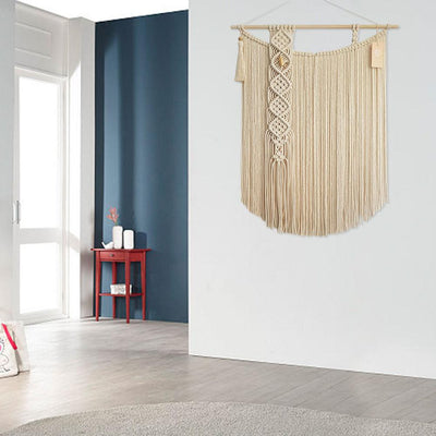 Grand Macramé Mural beige