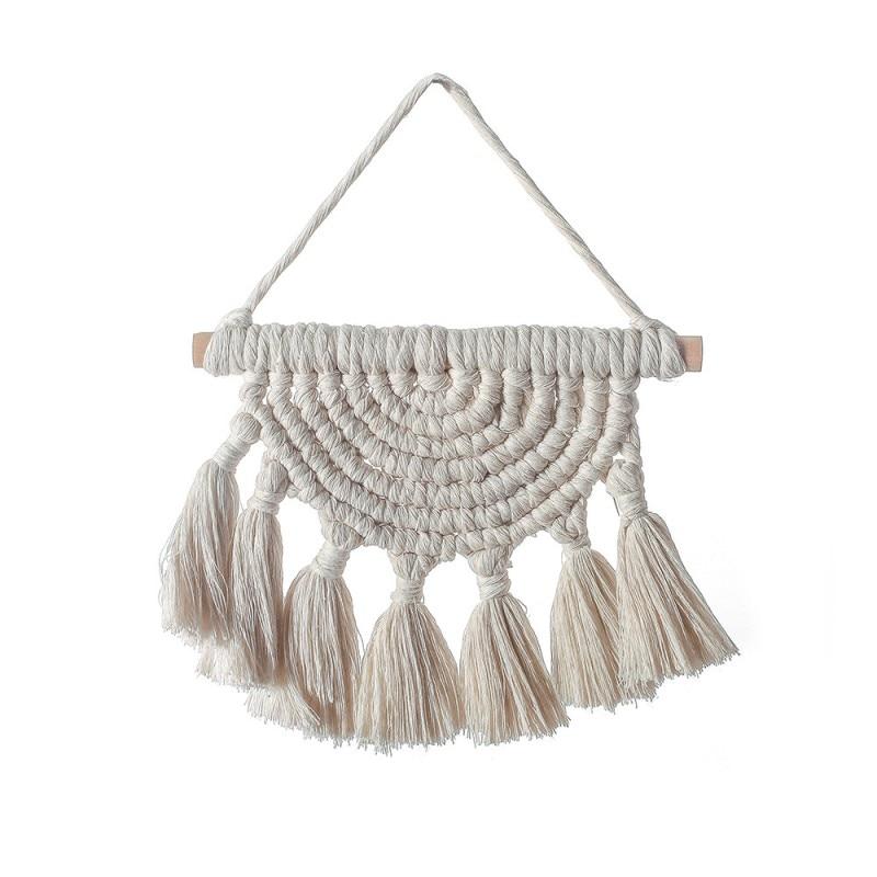 Macramé Mural Blanc
