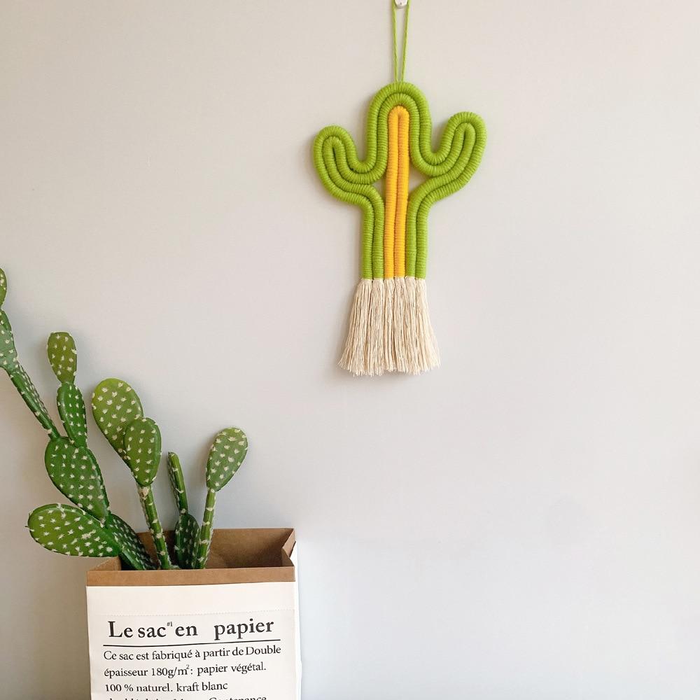 Macramé Mural Cactus Bicolor