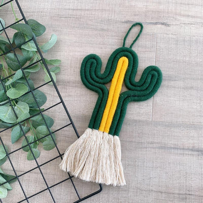 Macramé Mural Cactus Bicolor