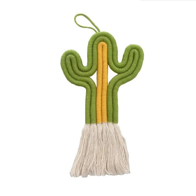 Macramé Mural Cactus Bicolor
