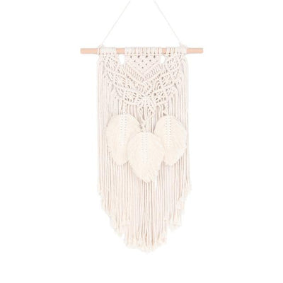 Macramé Mural Charlie Atelier Macramé couleur blanc fond blanc