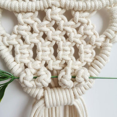 Macramé Chouette : Tressage