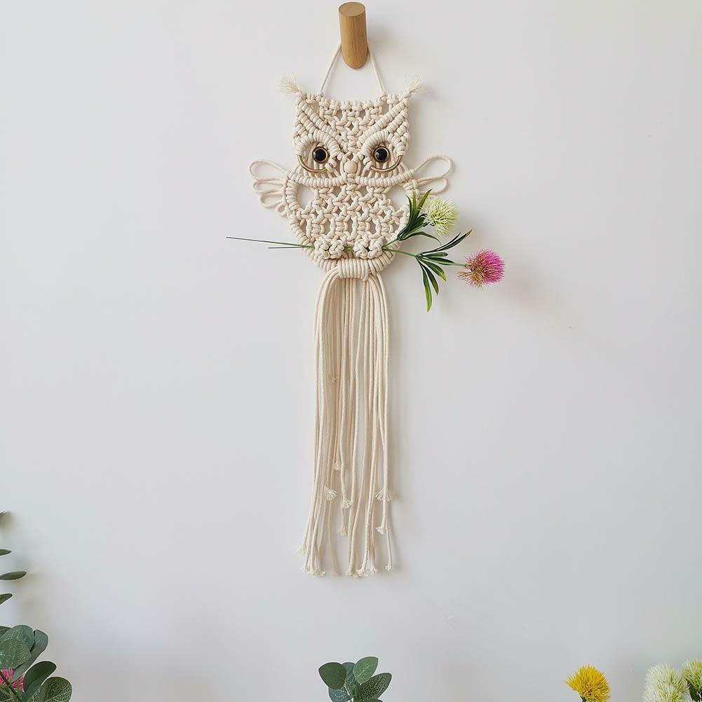 Hibou en Macramé