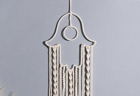 Macramé Mural Fatma Atelier Macramé détails sur la main de fatma