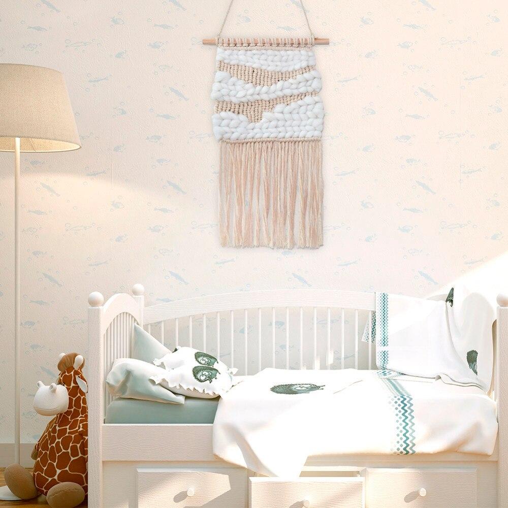 Tapisserie Murale Blanche